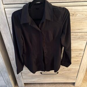 Classic Black Button-Up Shirt